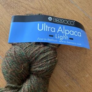 Berroco Ultra Alpaca Light Yarn - Green and Brown